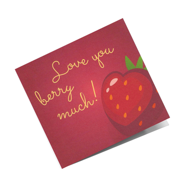 Grusskarte Love you berry much